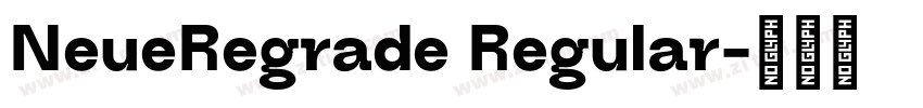 NeueRegrade Regular字体转换 NeueRegrade Regular字体转换